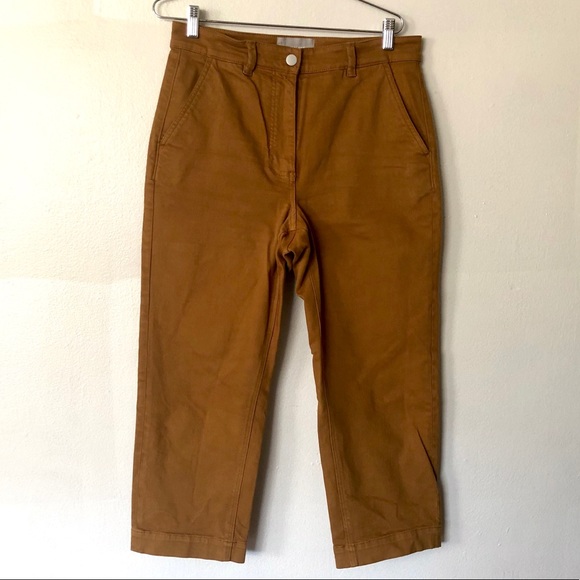Everlane Pants - Everlane straight leg crops (golden brown)